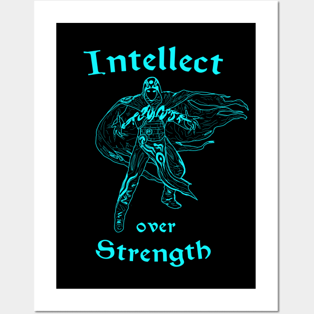 Blue Mage - Planeswalker Jace Mind Sculptor Savant T-Shirt T-Shirt Wall Art by GraviTeeGraphics